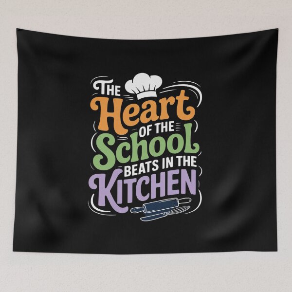 Item preview, The Heart of the School Beats in Kitchen Staff Lunch Lady  designed and sold by InspiredFoul.