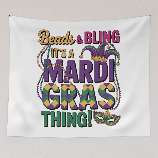 Item preview, Beads and Bling Its A Mardi Gras Thing New Orleans Carnival designed and sold by BernoNickel.