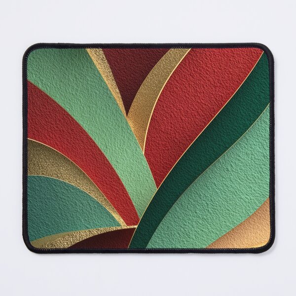 Item preview, Luxury Christmas Abstract – Red Green & Gold Flow designed and sold by NewArt33.