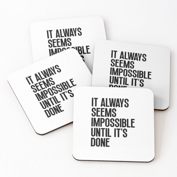 Item preview, It always seems impossible until it's done designed and sold by Dondonmart.