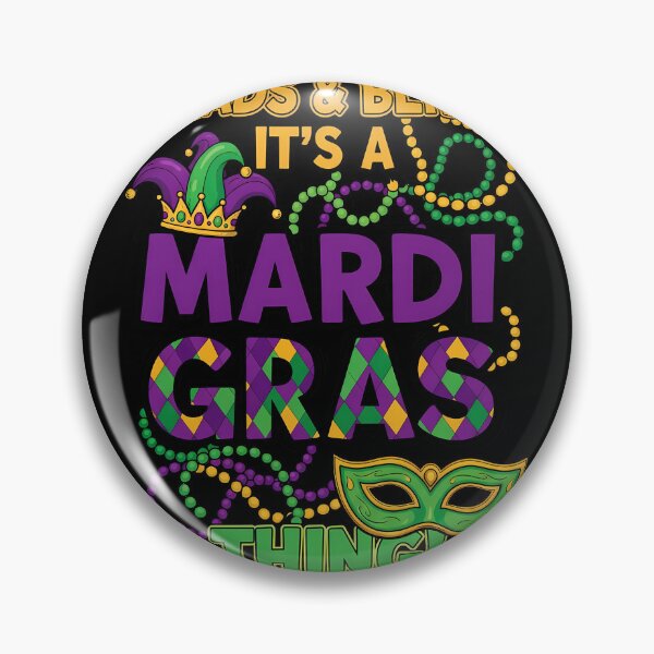 Item preview, Beads and Bling Its A Mardi Gras Thing Purple Green Gold Celebration designed and sold by BernoNickel.