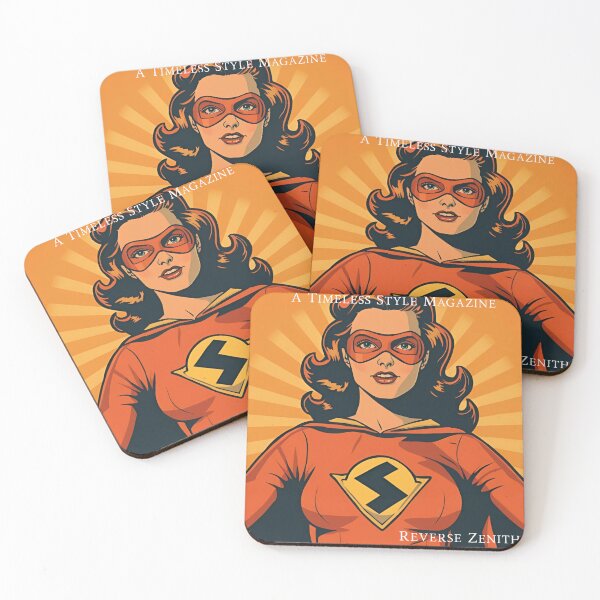 Item preview, Vintage Female Orange Superhero  designed and sold by Vintage City.