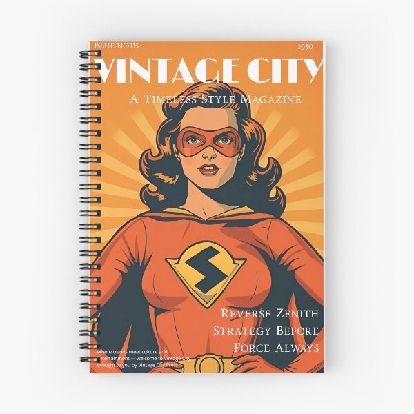 Item preview, Vintage Female Orange Superhero  designed and sold by Vintage City.