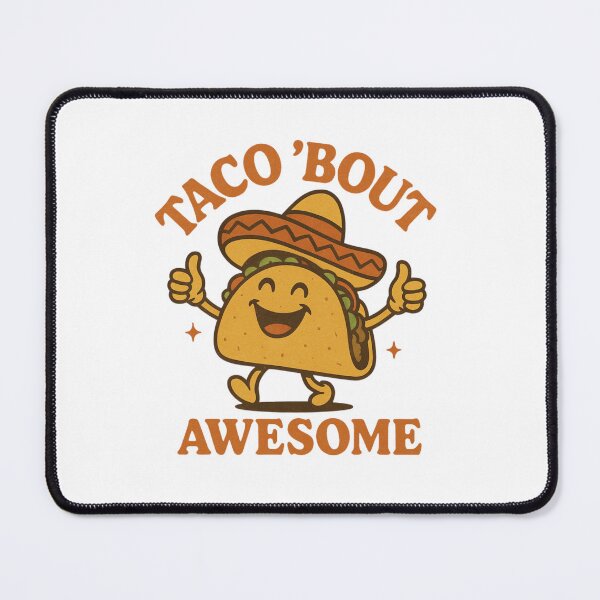 Item preview, Taco 'Bout Awesome Funny Food Pun designed and sold by LaughLab Apparel.