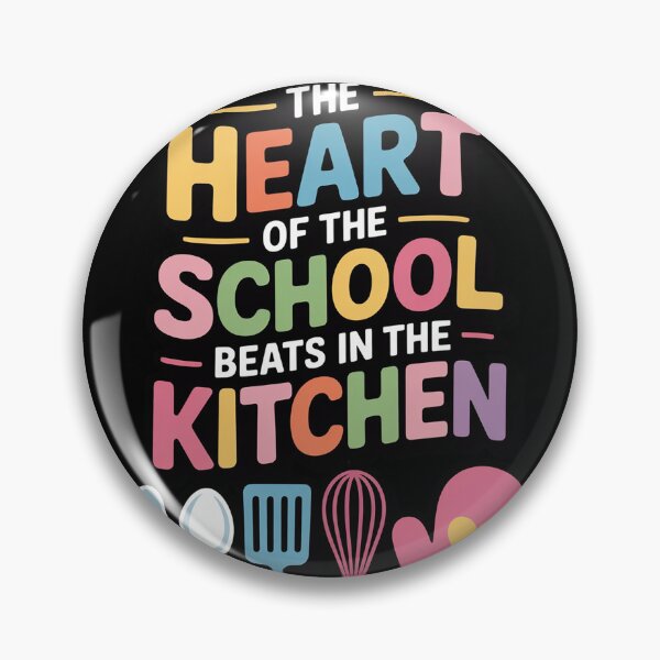 Item preview, The Heart Of The School Beats In The Kitchen Cafeteria Worke  designed and sold by InspiredFoul.