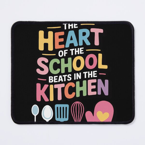 Item preview, The Heart Of The School Beats In The Kitchen Cafeteria Worke designed and sold by InspiredFoul.