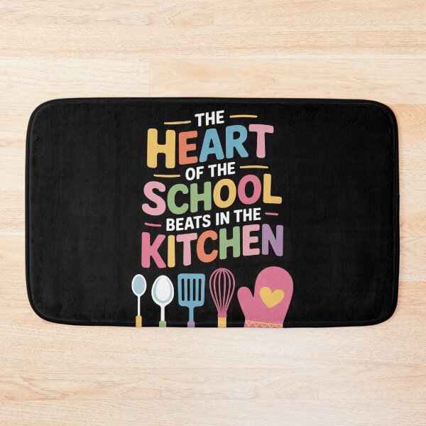 Item preview, The Heart Of The School Beats In The Kitchen Cafeteria Worke  designed and sold by InspiredFoul.