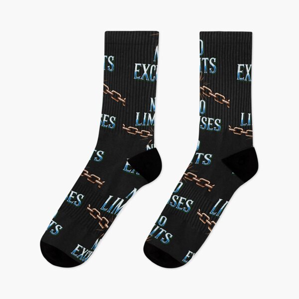 Item preview, No Limits No Excuses | Motivational Quote Streetwear designed and sold by Maximilianos.