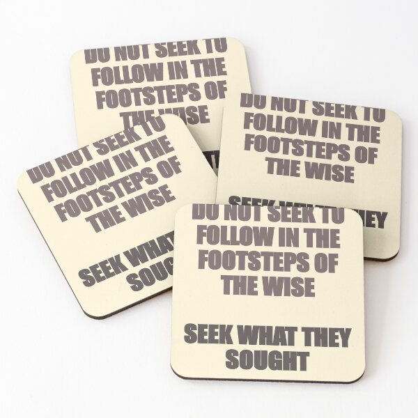 Item preview, Seek What They Sought – Matsuo Bashō Quote Print designed and sold by AdamFryDixon.