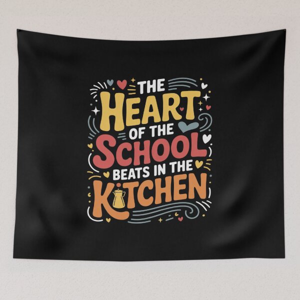 Item preview, The Heart Of The School Beats In The Kitchen  designed and sold by InspiredFoul.