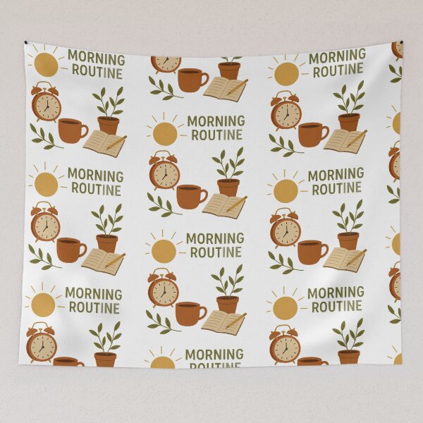 Item preview, Morning Routine – Cozy Slow Living Illustration designed and sold by thtCMRAguy.