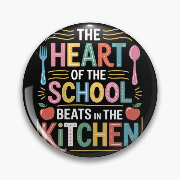 Item preview, The Heart Of The School Beats In The Kitchen Cute Lunch Lady  designed and sold by InspiredFoul.