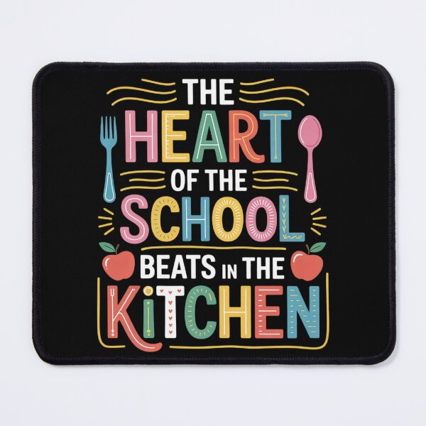 Item preview, The Heart Of The School Beats In The Kitchen Cute Lunch Lady designed and sold by InspiredFoul.