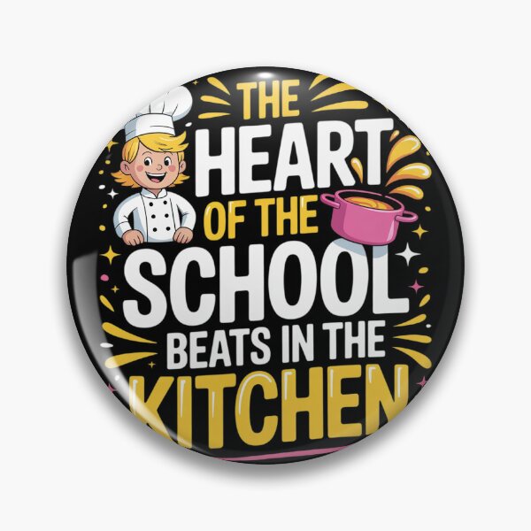 Item preview, The Heart Of The School Beats In The Kitchen Funny Cooking  designed and sold by InspiredFoul.