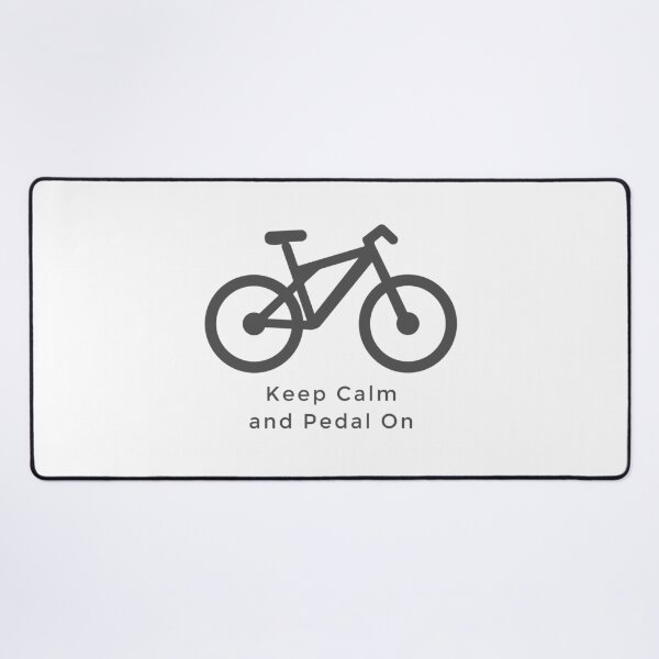 Item preview, Keep Calm and Pedal On–Minimal Bike Icon Cycling Design designed and sold by EzekRenne.