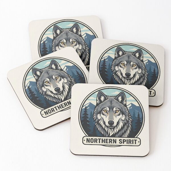 Item preview, Northern Spirit Wolf – Wilderness Emblem designed and sold by Next-level-arts.