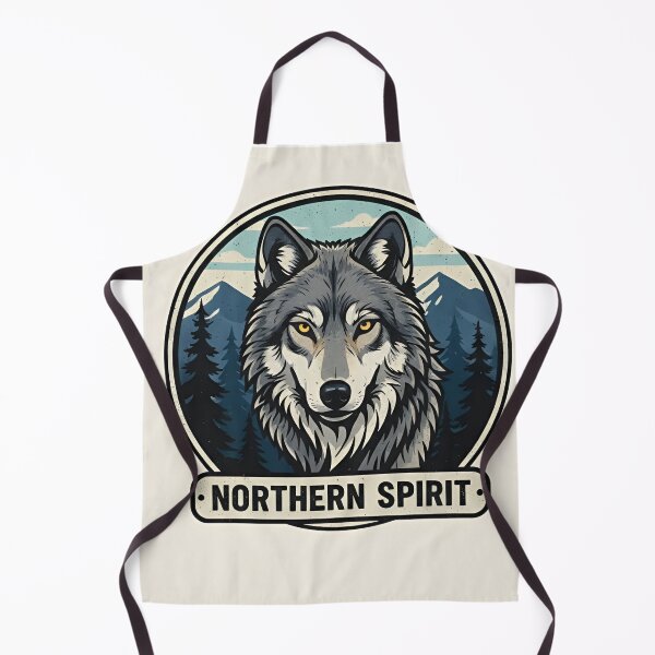 Item preview, Northern Spirit Wolf – Wilderness Emblem designed and sold by Next-level-arts.