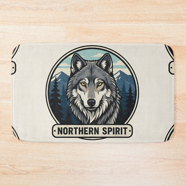 Item preview, Northern Spirit Wolf – Wilderness Emblem designed and sold by Next-level-arts.