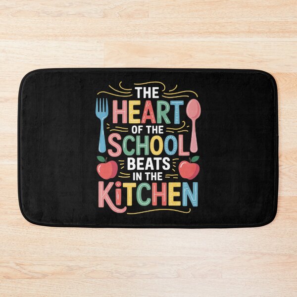Item preview, The Heart of The School Beats in The Kitchen Lunch Food Lady  designed and sold by InspiredFoul.