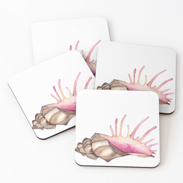 Item preview, Watercolor Conch Shell designed and sold by SaskyaFate.