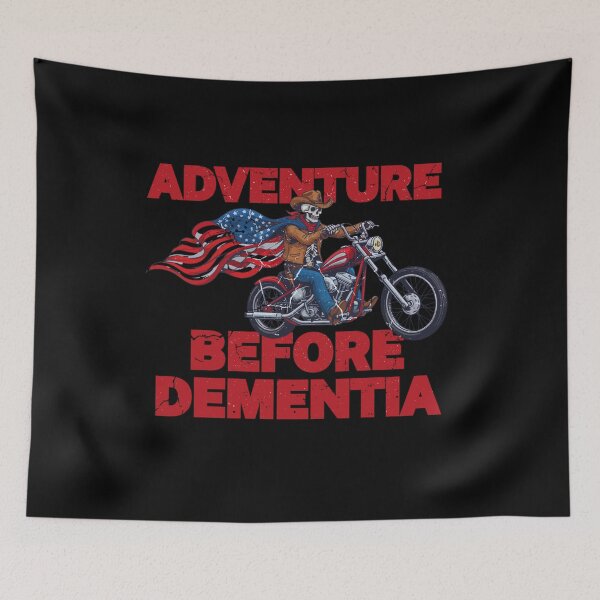 Item preview, Adventure Before Dementia Funny Mountain Adventure Motorcycle Classic designed and sold by wesdesignshop.