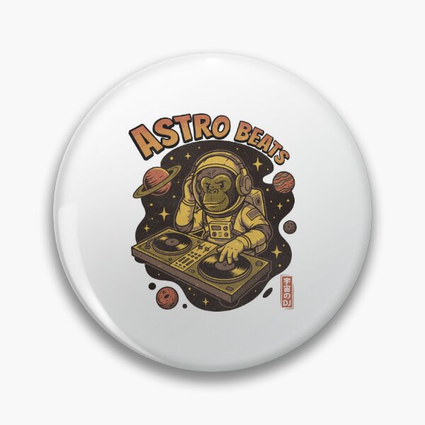 Item preview, Astro Beats Space DJ Illustration designed and sold by tollaru.