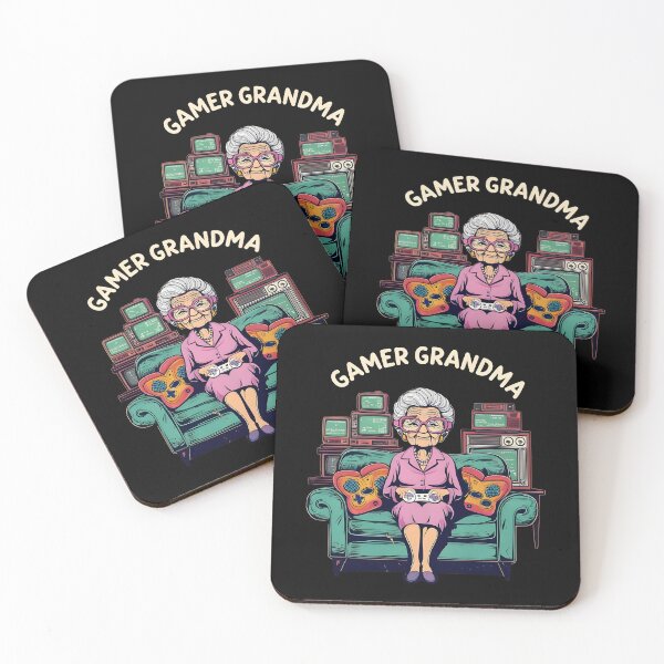 Item preview, Gamer Grandma Funny Gaming Illustration for Gamers designed and sold by Uglyandcute.