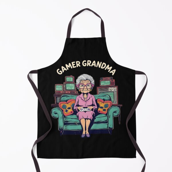 Item preview, Gamer Grandma Funny Gaming Illustration for Gamers designed and sold by Uglyandcute.