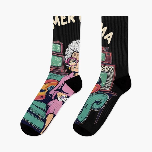 Item preview, Gamer Grandma Funny Gaming Illustration for Gamers designed and sold by Uglyandcute.