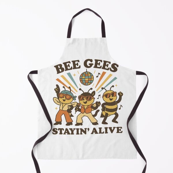 Item preview, Bee Gees Stayin’ Alive Funny Disco Bees designed and sold by LaughLab Apparel.