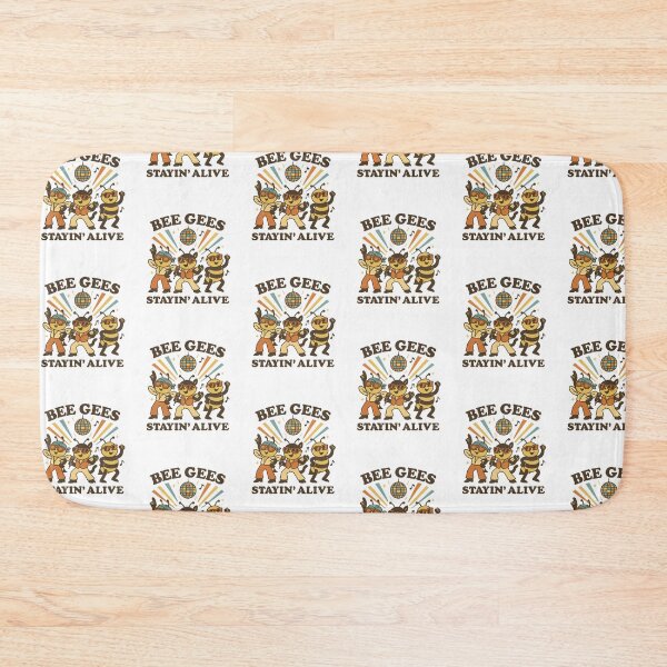 Item preview, Bee Gees Stayin’ Alive Funny Disco Bees designed and sold by LaughLab Apparel.