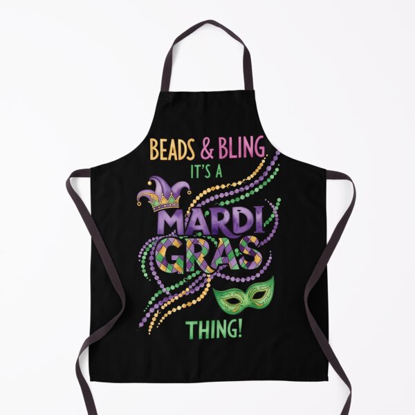 Item preview, Watercolor Mardi Gras Beads & Bling Party designed and sold by BernoNickel.