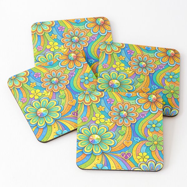 Item preview, Psychedelic Floral Pattern designed and sold by Maverickystore.