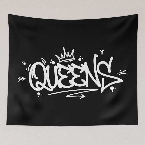 Item preview, Queens New York Graffiti Design - Old School Hip Hop & Rap Culture Inspired Artwork designed and sold by Design Atlas.