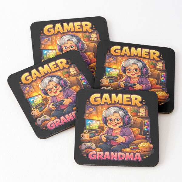 Item preview, Gamer Grandma Funny Gaming Illustration for Gamers designed and sold by Uglyandcute.