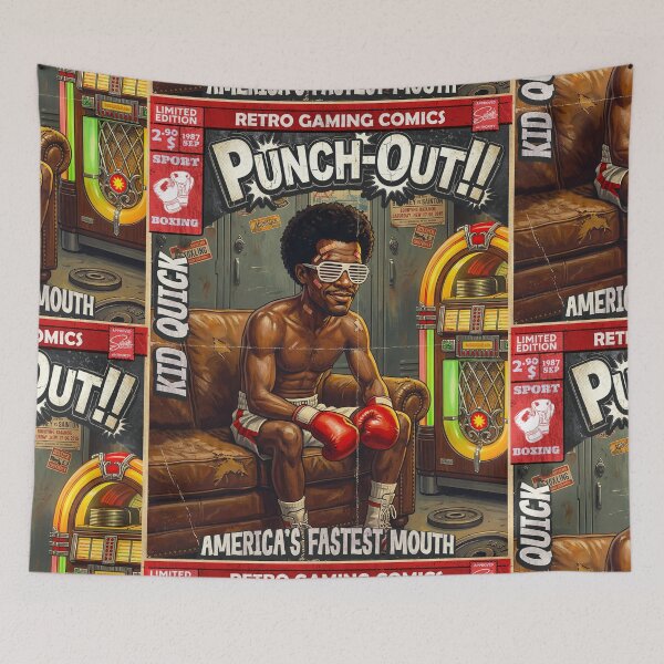 Item preview, Punch Out Kid Quick Comic Cover Retro Gaming Art  designed and sold by Back2Collage.