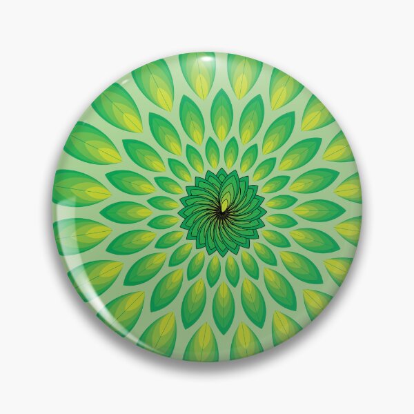 Item preview, Natural Green Leaf Mandala Pattern Design designed and sold by Snout & Shout..