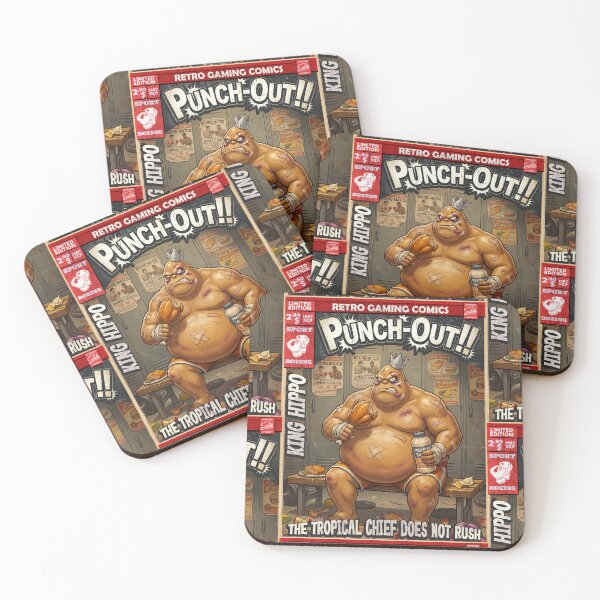 Item preview, Punch Out King Hippo Comic Cover Retro Gaming Art  designed and sold by Back2Collage.