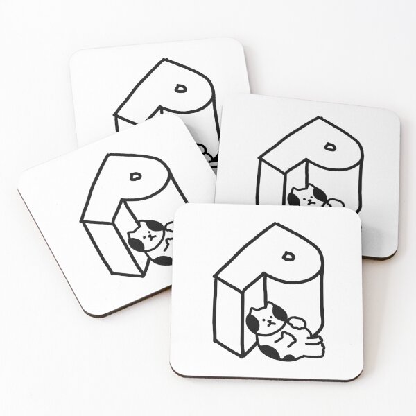 Item preview, a Cat next to P designed and sold by superbaechoo.