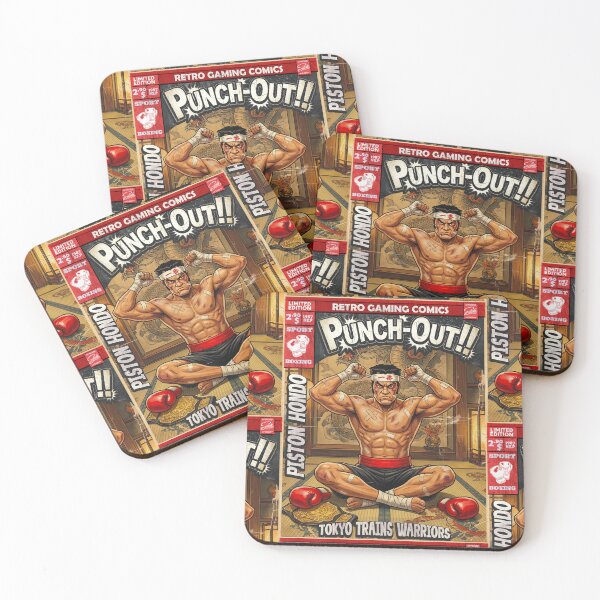 Item preview, Punch Out Piston Hondo Comic Cover Retro Gaming Art  designed and sold by Back2Collage.