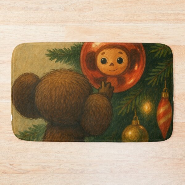 Item preview, Cheburashka & The Christmas Ball designed and sold by Russian101.