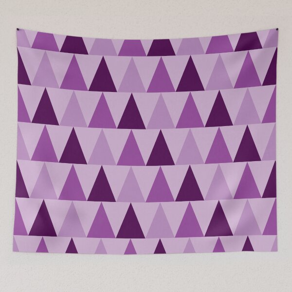 Item preview, Geometric Pattern Triangle Art in Purple designed and sold by Kelly Leung.