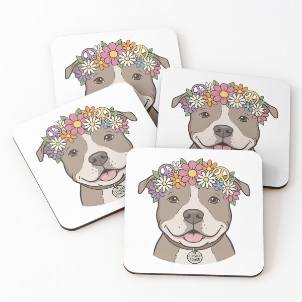 Item preview, Flower Power Pit Bull – Rescue & Advocacy designed and sold by Petzzz.