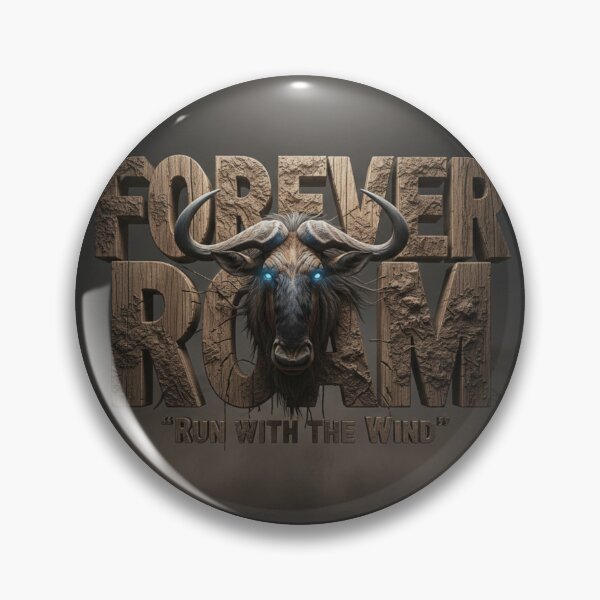Item preview, Wildebeest Carved Wood Art  Infinite Wild Freedom  Wall Art designed and sold by SavannaStrikes.