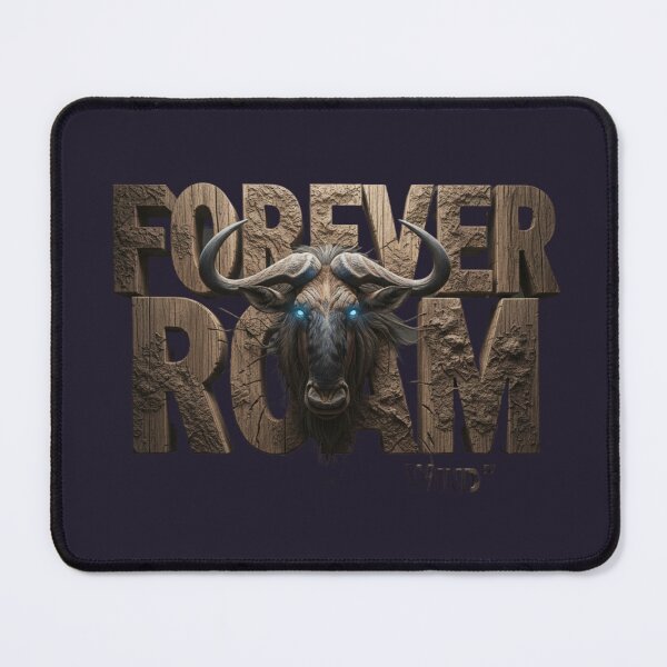 Item preview, Wildebeest Carved Wood Art  Infinite Wild Freedom  Wall Art designed and sold by SavannaStrikes.