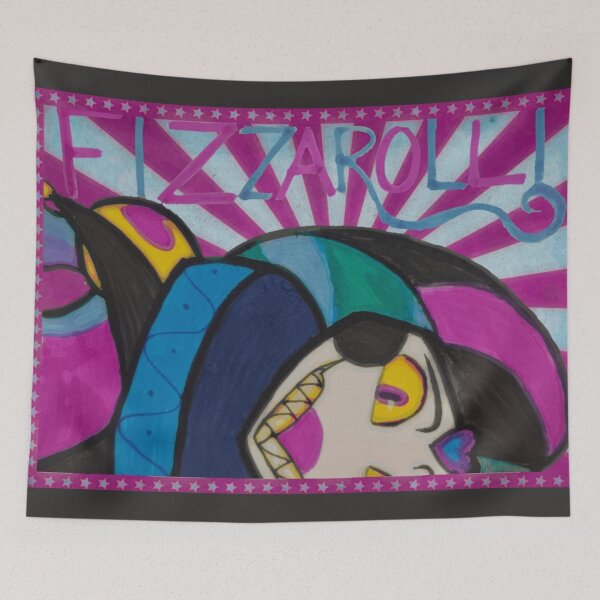 Item preview, Fizzarolli Helluva Boss Fanart Vintage Clown Circus Sticker  designed and sold by feardeargcrafts.