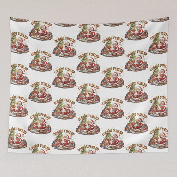 Item preview, Cookie Fueled Shirt – Funny Santa Christmas Holiday Design designed and sold by Prints in the Valley.