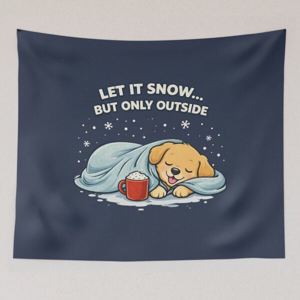 Item preview, Let It Snow… But Only Outside – Cozy Cocoa Dogmom Shirt designed and sold by dogmomtees.