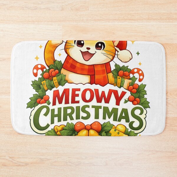 Item preview, Meowy Christmas Cat T-Shirt | Cute Christmas Cat Graphic | Holiday Cat Lover Gift designed and sold by Furfolkz.