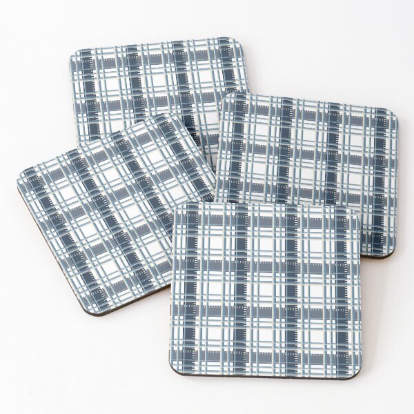 Item preview, Modern Blue Neutral Plaid Pattern designed and sold by IDEON-23.